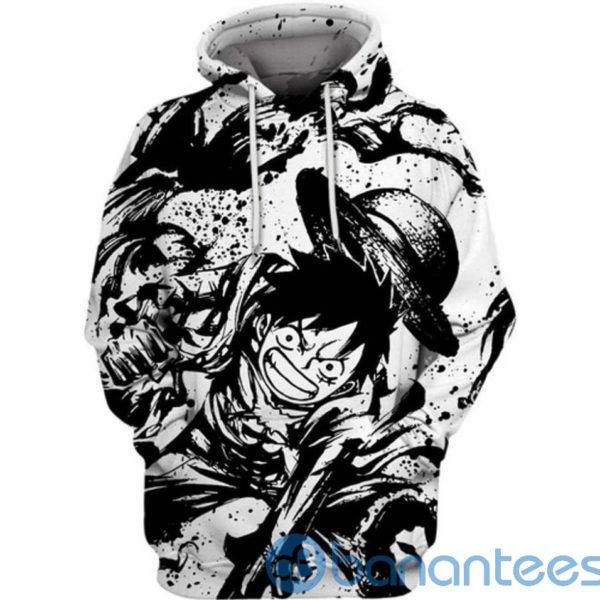 Ink Monkey D Luffy One Piece All Over Printing 3D Hoodie Product Photo
