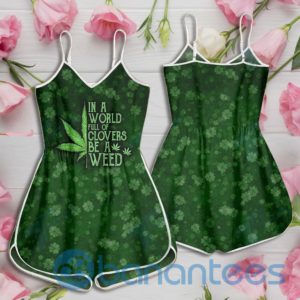 Irish Patrick In A World Full Of Clovers Be A Weed Rompers For Women Product Photo
