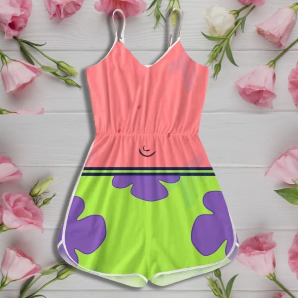 Irish Spongebob Patrick Star Outfit Rompers For Women Product Photo