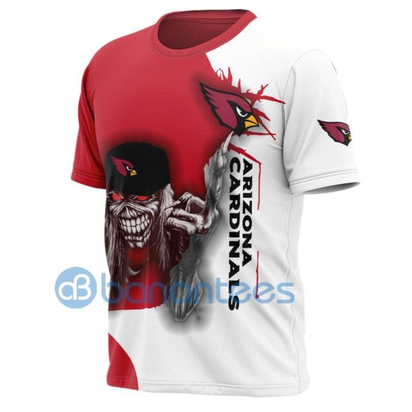 Iron Maiden Arizona Cardinals Full Printed 3D T Shirt Product Photo