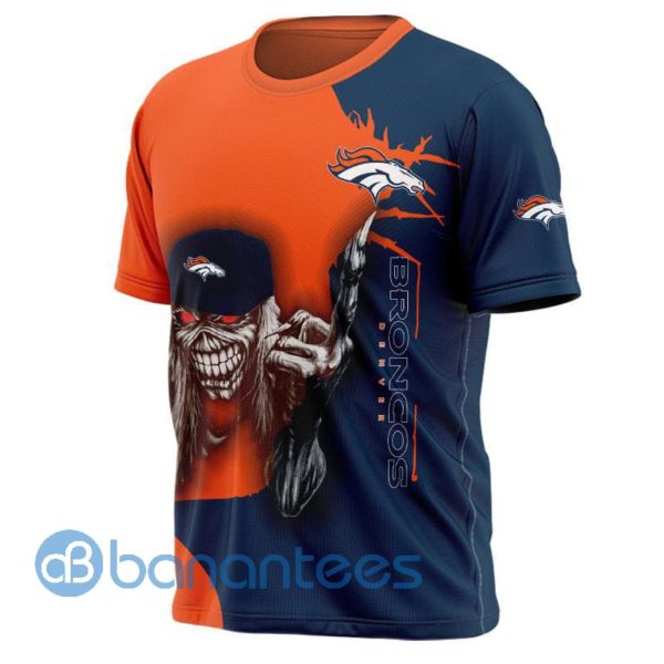 Iron Maiden Denver Broncos Full Printed 3D T Shirt For Men Product Photo