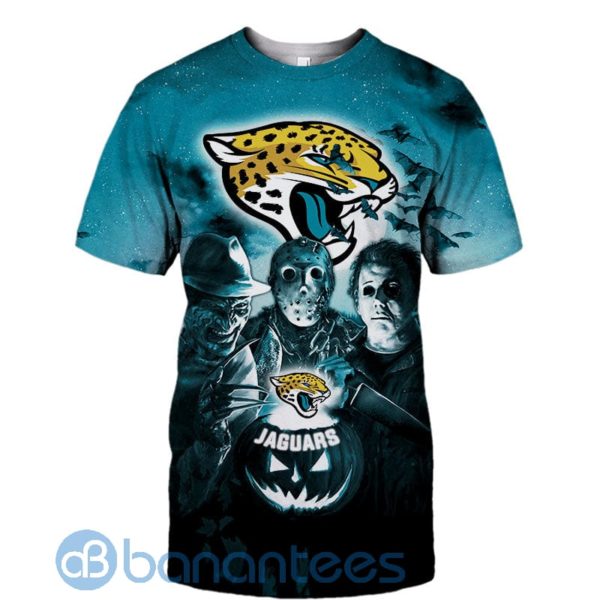 Jacksonville Jaguars Halloween Horror Night Full Printed 3D T Shirt Product Photo