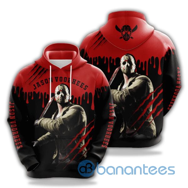 Jason Voorhees And Friday The 13Th Horror Halloween 3D Printed Hoodie