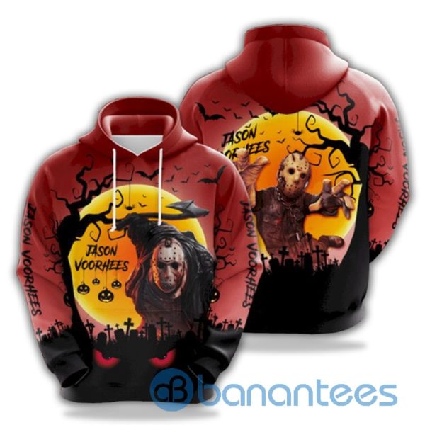 Jason Voorhees Lovers Nightmare Halloween All Over Printed 3D Hoodie Product Photo