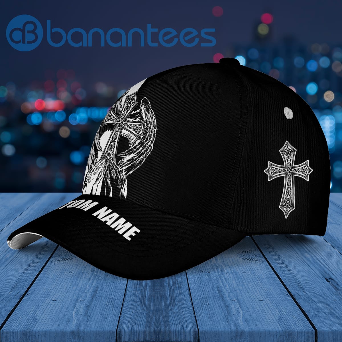 Jesus Is My God King Lord Angle Couple Hands Cap Hat Product photo 2
