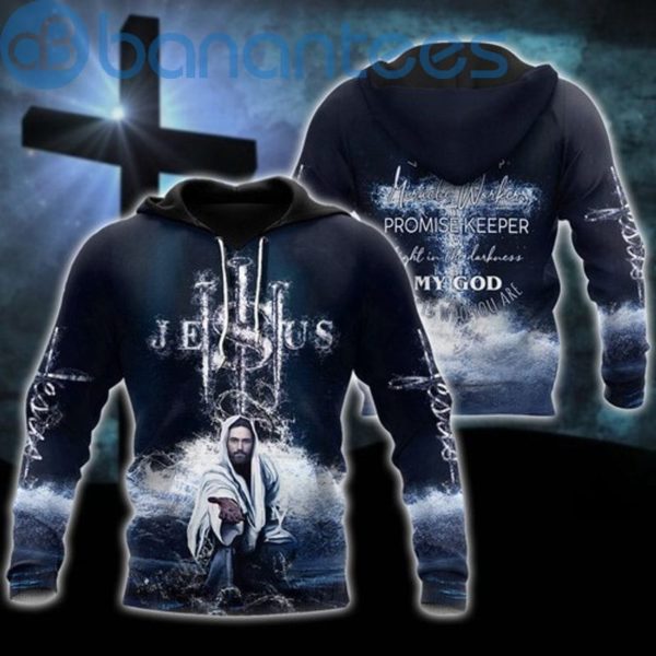 Jesus Way Maker Miracle Worker Promise Keeper All Over Printed 3D Hoodie Product Photo