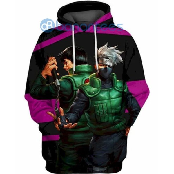 Kakasi And Might Guy Naruto All Over Print 3D Hoodie Product Photo