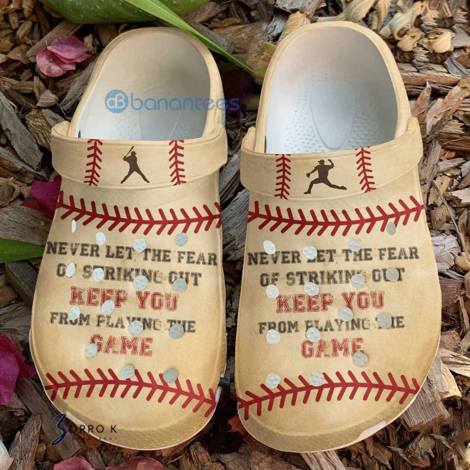 Keep You Game Shoes Funny Baseball Clog Shoes For Men And Women