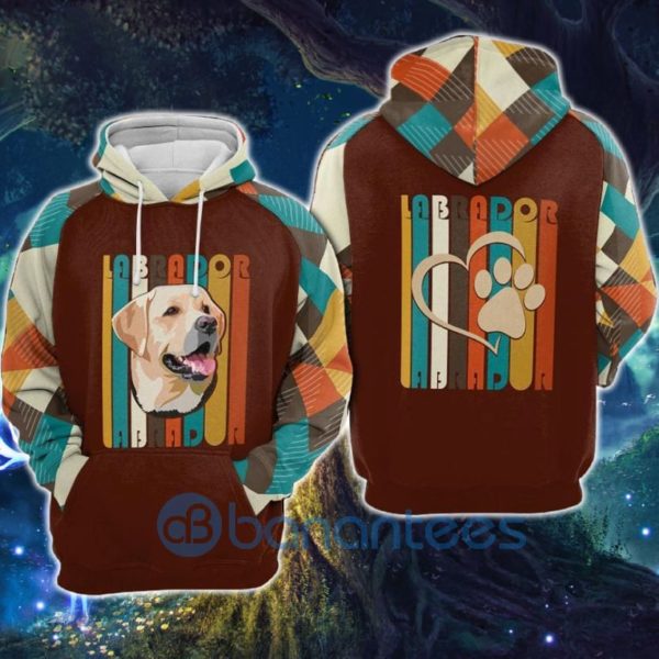 Labrador Dog All Over Print 3D Hoodie Product Photo