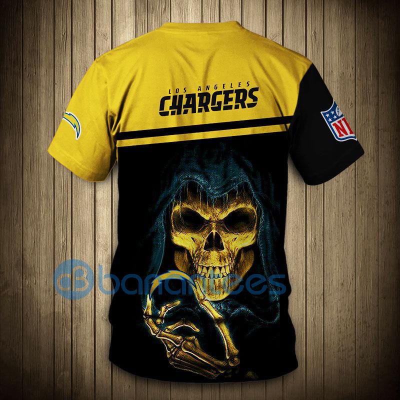 Los Angeles Chargers Hand Skull Full Printed 3D T-Shirt