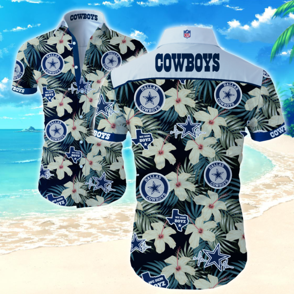 Men's Dallas Cowboys Short Sleeves Hawaiian Shirt Product Photo
