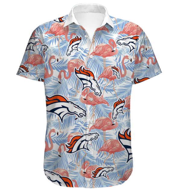 Men's Denver Broncos Hawaiian Shirt Tropical Product Photo