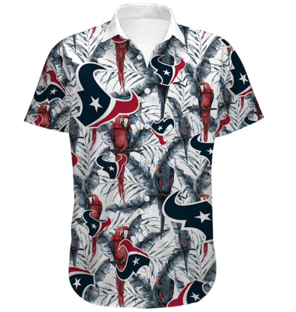Men's Houston Texans Hawaiian Shirt Tropical Product Photo