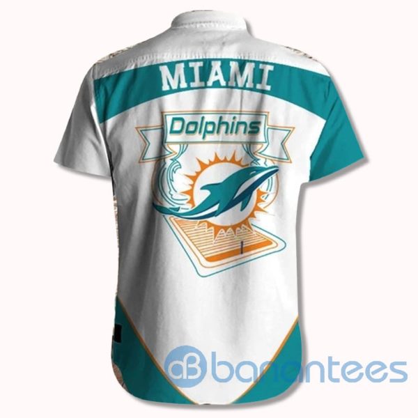 Men's Miami Dolphins Shirts Fireball Short Sleeves Hawaiian Shirt Product Photo