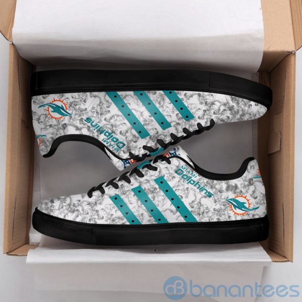 Miami Dolphins Grey Low Top Skate Shoes Product Photo