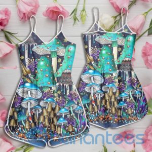 Mushroom Pattern Psychedelic Color Rompers For Women Product Photo