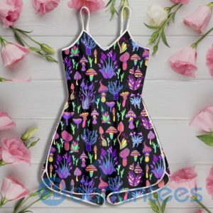 Mushroom Psychedelic Color Rompers For Women Product Photo