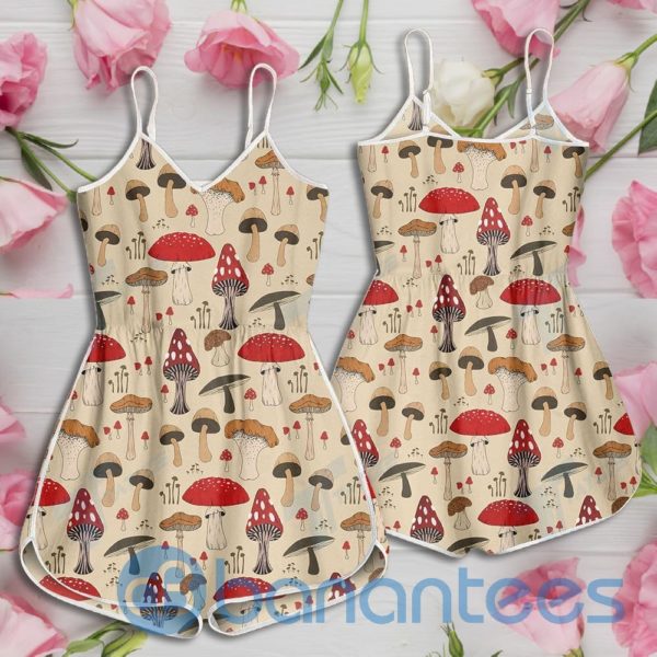 Mushrooms Color Pattern Rompers For Women Product Photo