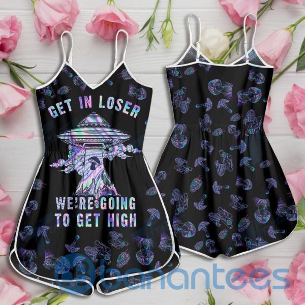Mushrooms Get In Loser We're Going To Get High Rompers For Women Product Photo