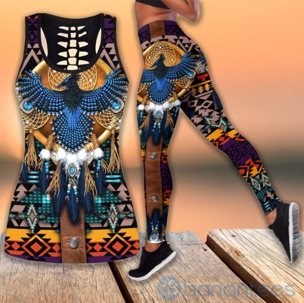 Native American Eagle Tank Top Legging Set Outfit Product Photo