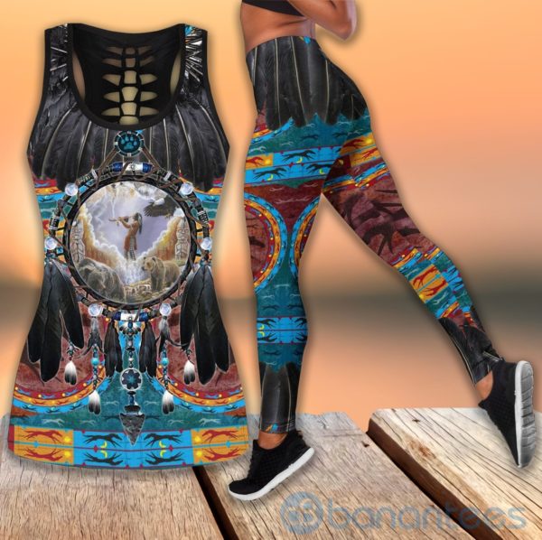 Native American Gift Tank Top Legging Set Outfit Product Photo