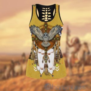 Native American Owl Tank Top Legging Set Outfit Product Photo