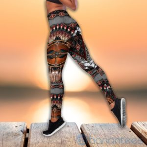 Native American Wolf Tank Top Legging Set Outfit Product Photo