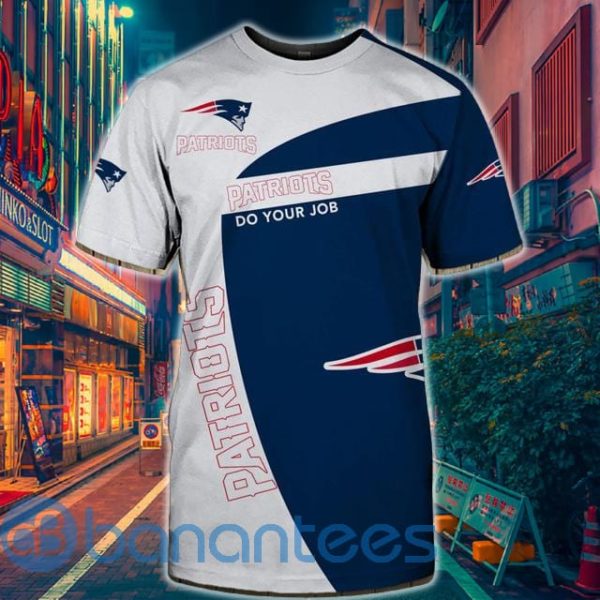 New England Patriots T Shirt Vintage 3D T Shirt Short Sleeves Do Your Job Product Photo