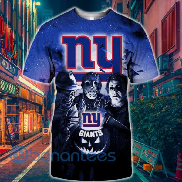 New York Giants For Lover Halloween Horror Night 3D T Shirt Product Photo