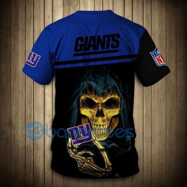New York Giants Hand Skull Full Printed 3D T Shirt Product Photo