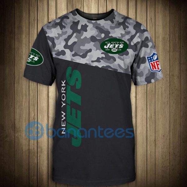 New York Jets Military Full Printed 3D T Shirt Product Photo