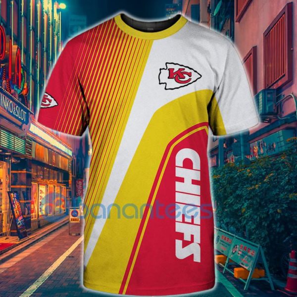Nfl Custom Kansas City Chiefs All Over Printed 3D T Shirt Product Photo