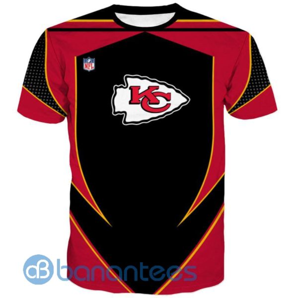 Nfl Football Kansas City Chiefs All Over Printed 3D T Shirt Product Photo