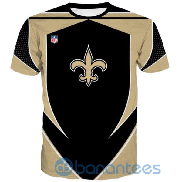 NFL Football New Orleans Saints 3D Short Sleeve T Shirt Product Photo