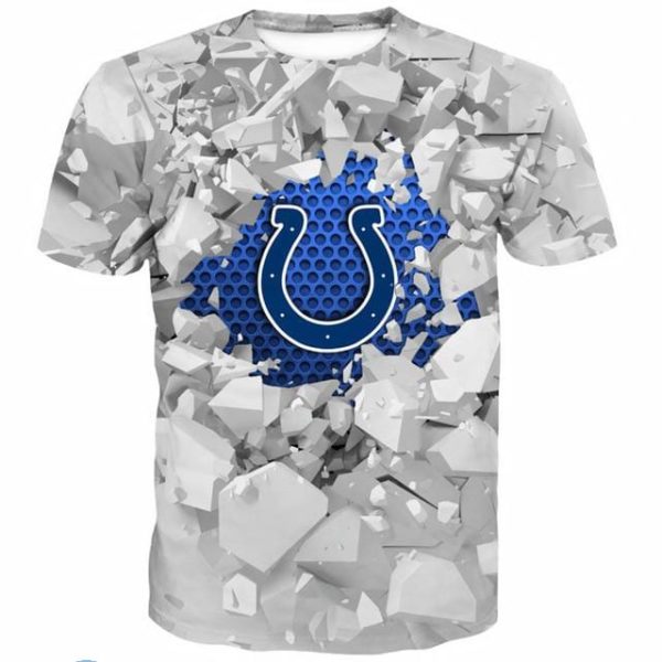 NFl Indianapolis Colts Wall Bronken Design Full Printed 3D T Shirt Product Photo