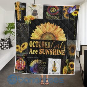October Girl Are Sunshine Quilt Blanket Product Photo