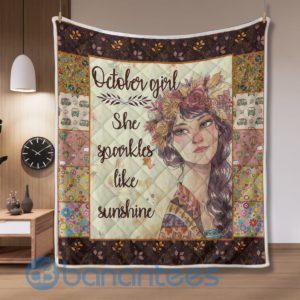 October Girl Special Design Quilt Blanket Product Photo