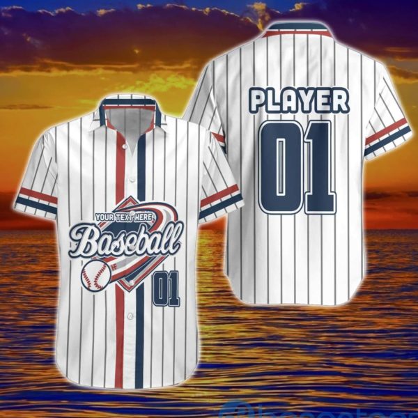 Personalized Baseball Lover Hawaiian Shirt Product Photo