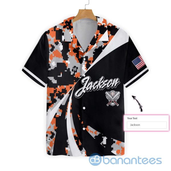 Personalized Name Unique Baseball Hawaiian Shirt Product Photo