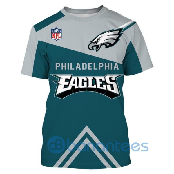Philadelphia Eagles T Shirts Vintage Short Sleeve Full Printed 3D T Shirt Product Photo