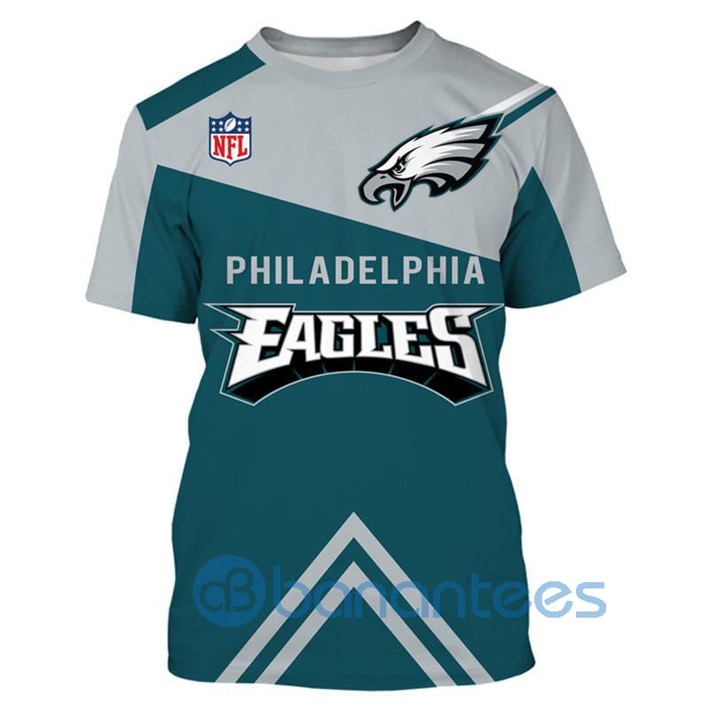 Philadelphia Eagles T Shirts Vintage Short Sleeve Full Printed 3D T-Shirt