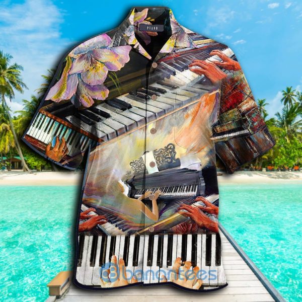 Piano Shirt Piano Art Vintage Music Hawaiian Shirt Summer Hawaiian Product Photo