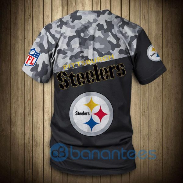 Pittsburgh Steelers Military Short Sleeve 3D T Shirt Product Photo