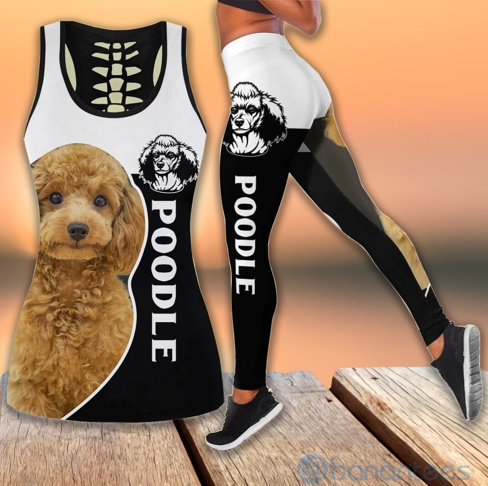Poodle Tank Top Legging Set Outfit