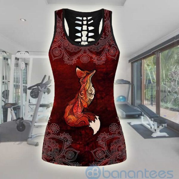 Red Fox Tank Top Legging Set Outfit Product Photo