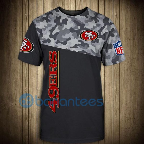 San Francisco 49ers Military Full Printed 3D T Shirt Product Photo