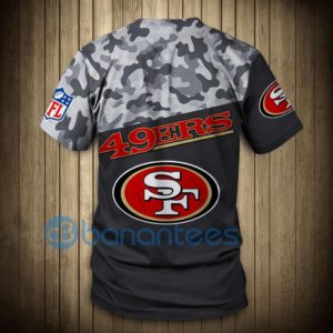 San Francisco 49ers Military Full Printed 3D T Shirt Product Photo