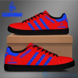 Scorpions Royal Striped Red Low Top Skate Shoes Product Photo