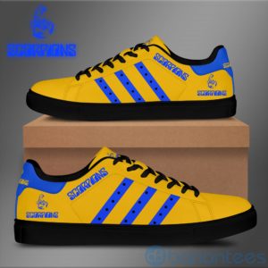 Scorpions Royal Striped Yellow Low Top Skate Shoes Product Photo