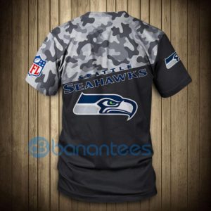 Seattle Seahawks Military Full Printed 3D T Shirt Product Photo